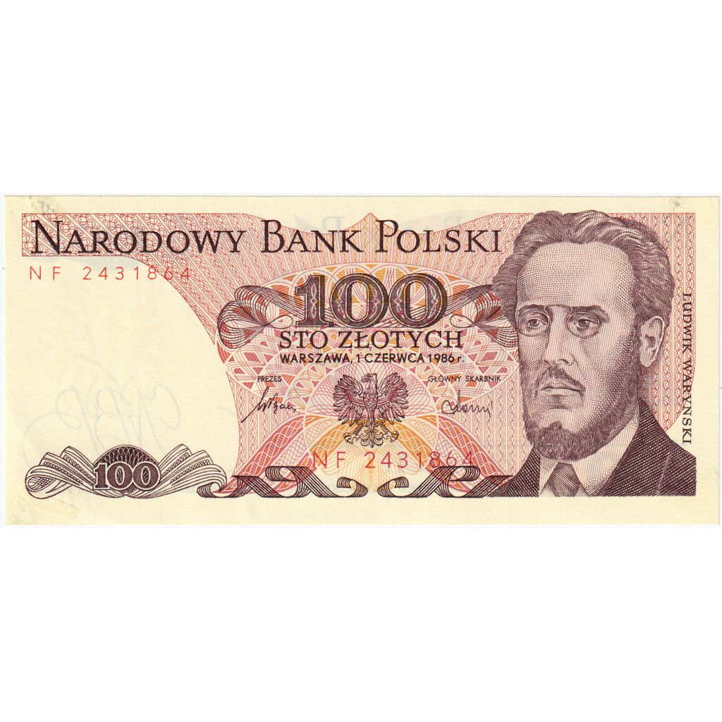 Polen, 100 Zlotych, 1986-12-01, UNZ