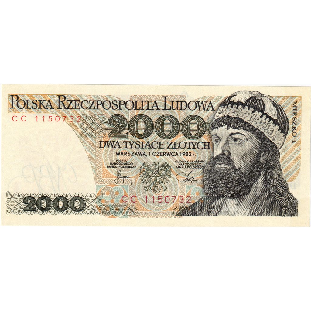 Polonia, 2000 Zlotych, 1982-06-01, UNC