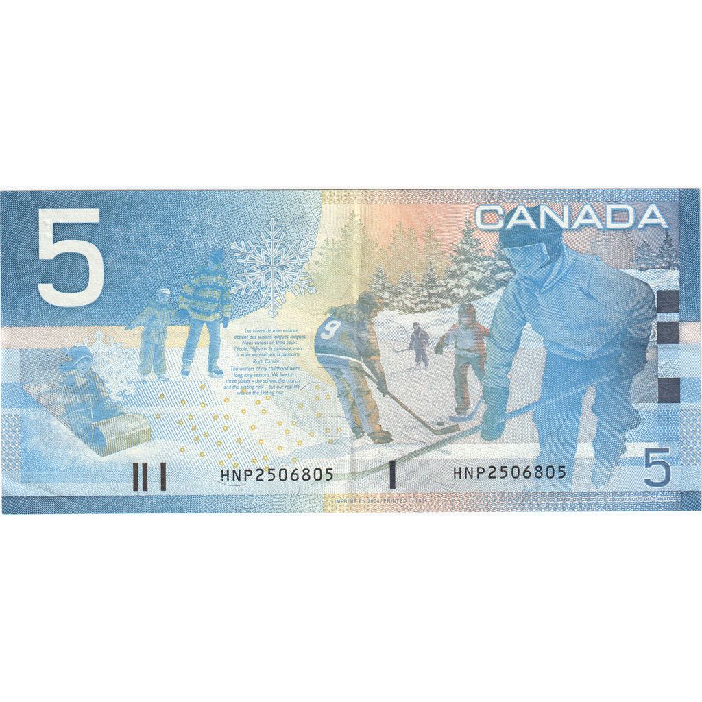 Canada, 5 Dollars, EF(40-45)