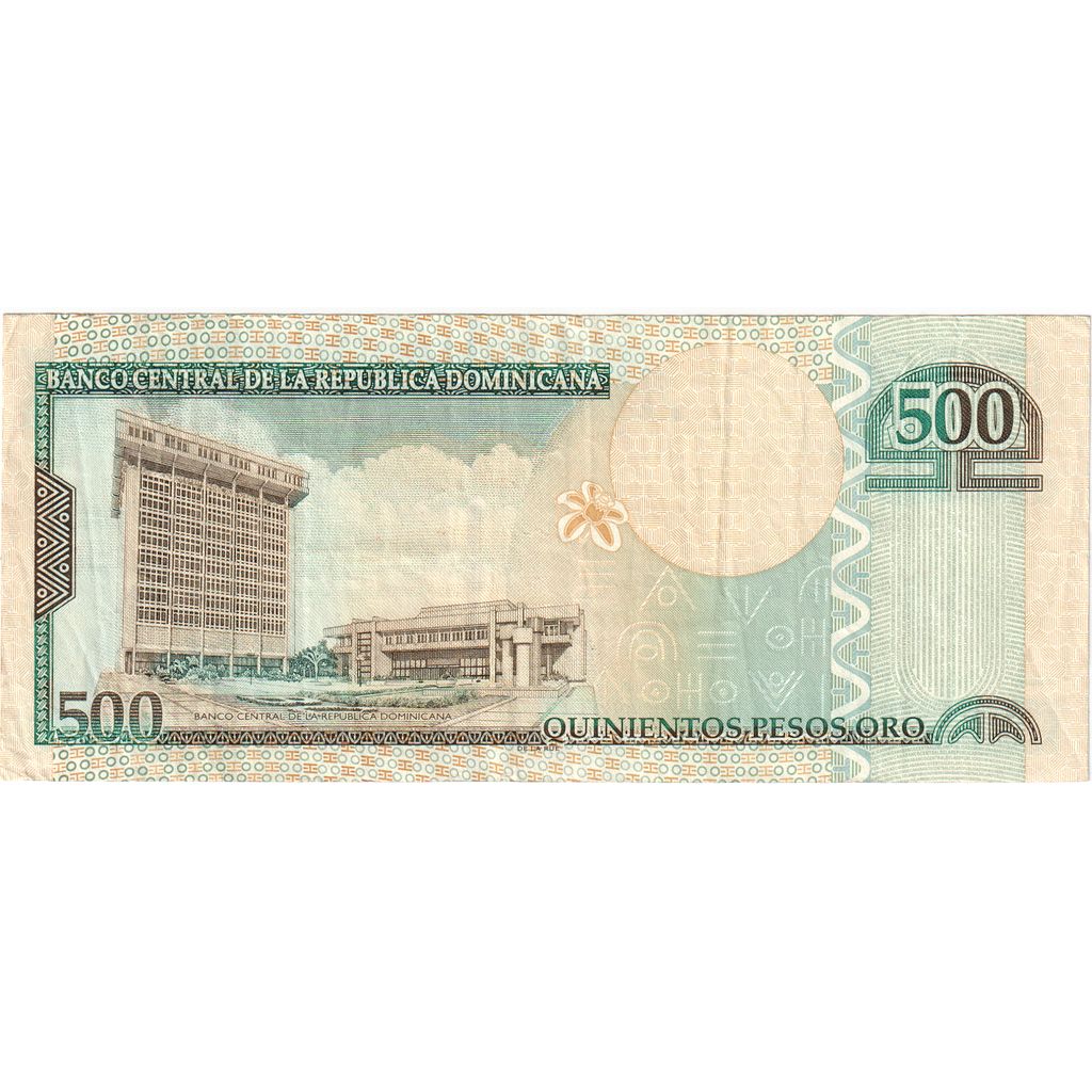 República Dominicana, 500 Pesos Oro, MBC