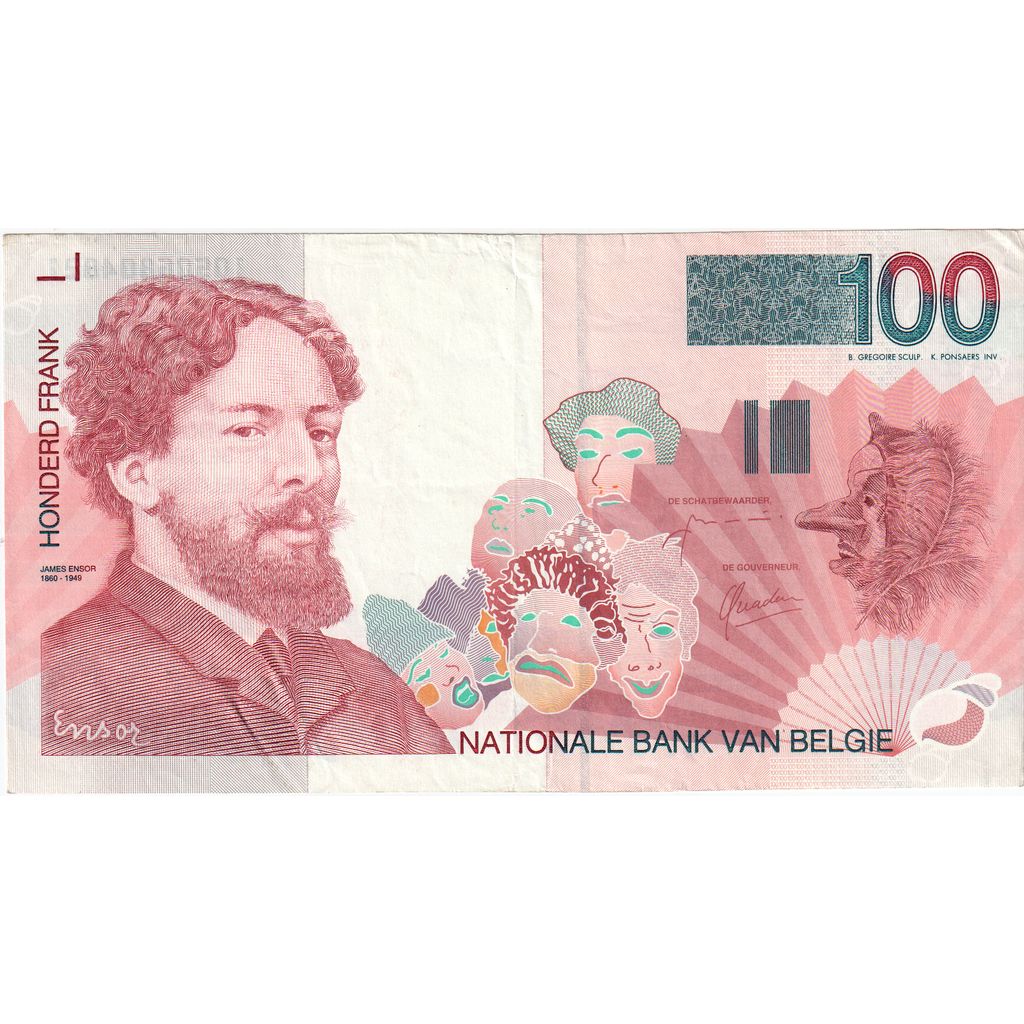Belgium, 100 Francs, AU(55-58)