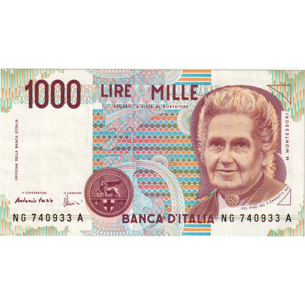 Italy, 1000 Lire, AU(55-58)