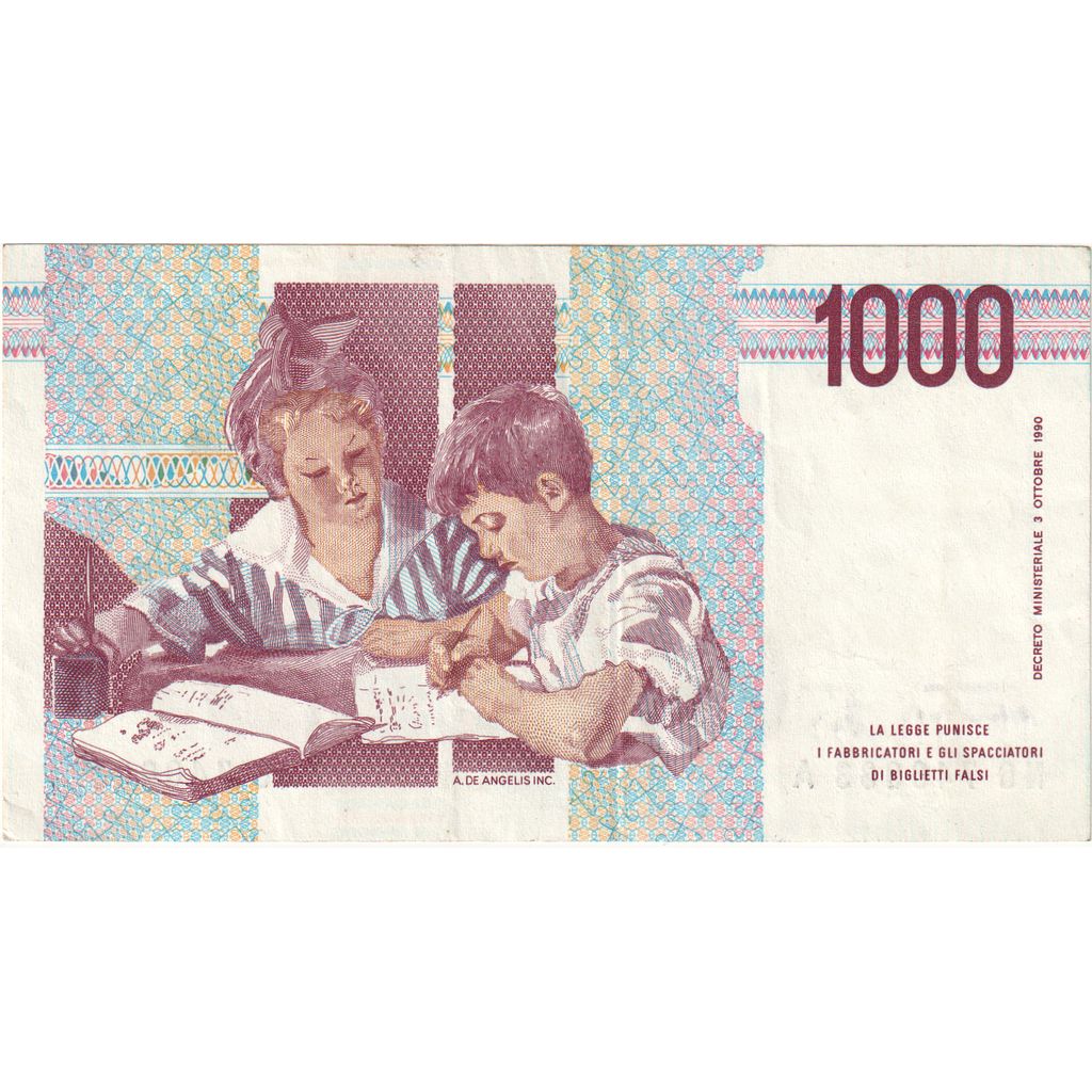 Italy, 1000 Lire, AU(55-58)