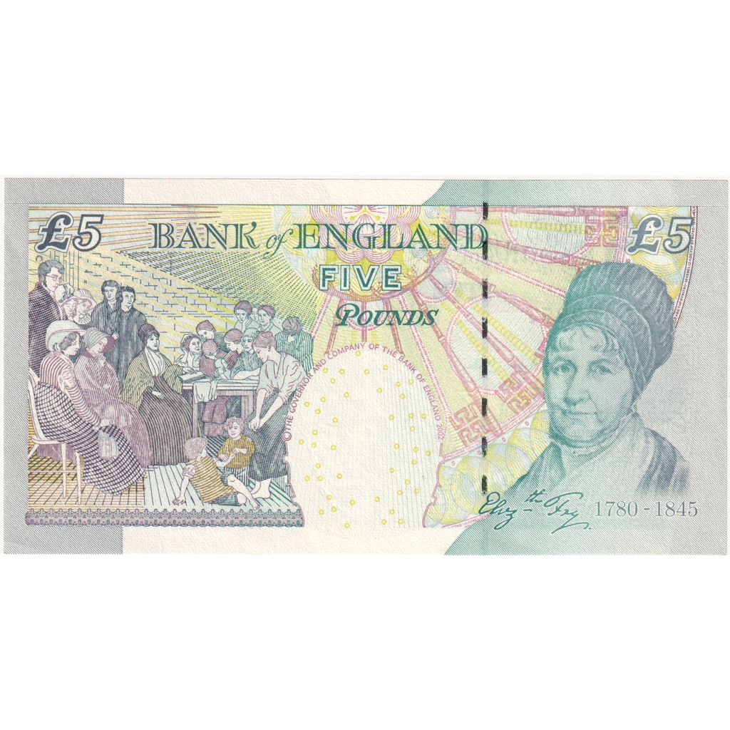 Great Britain, 5 Pounds, UNC(65-70)