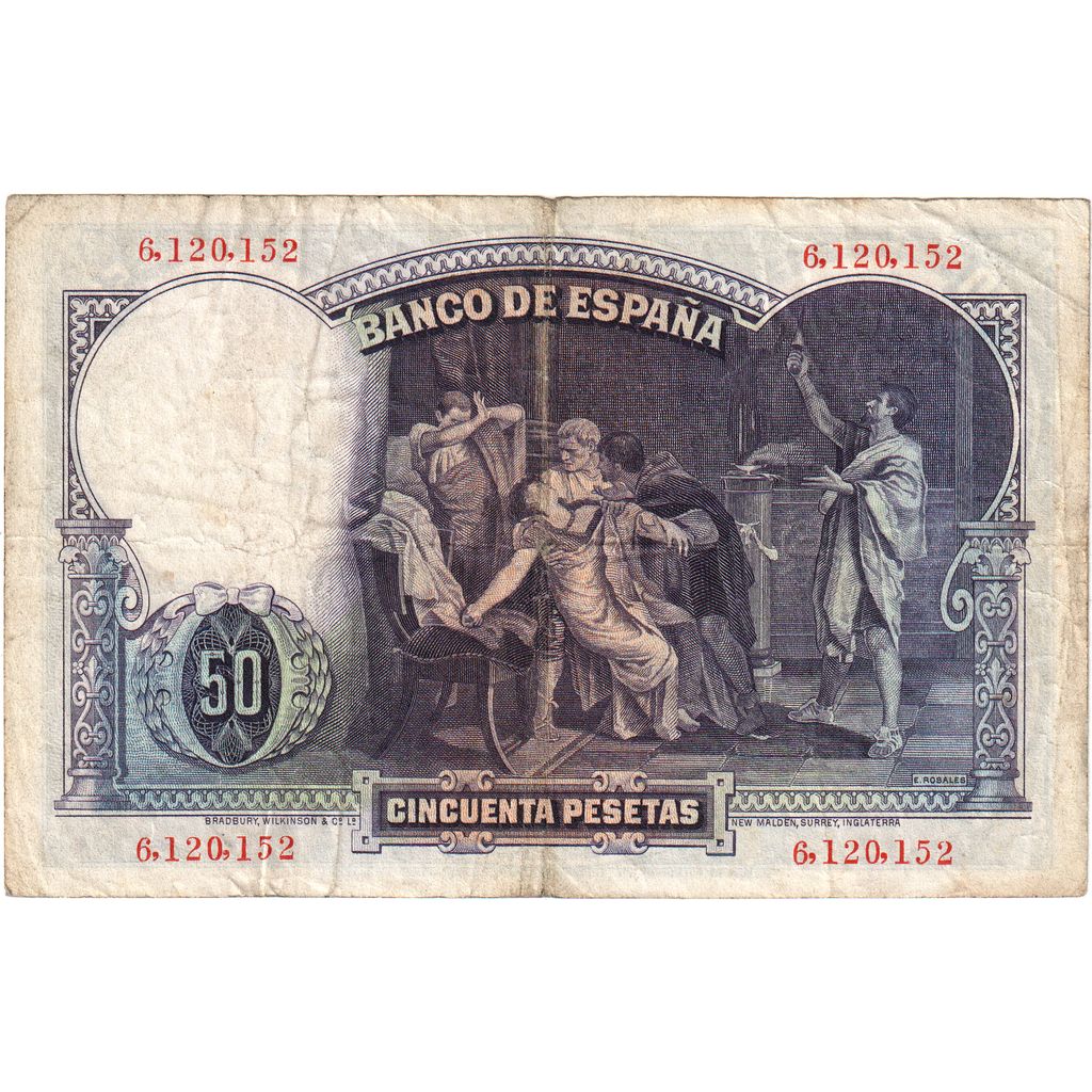 Spagna, 50 Pesetas, 1931-04-25, BB