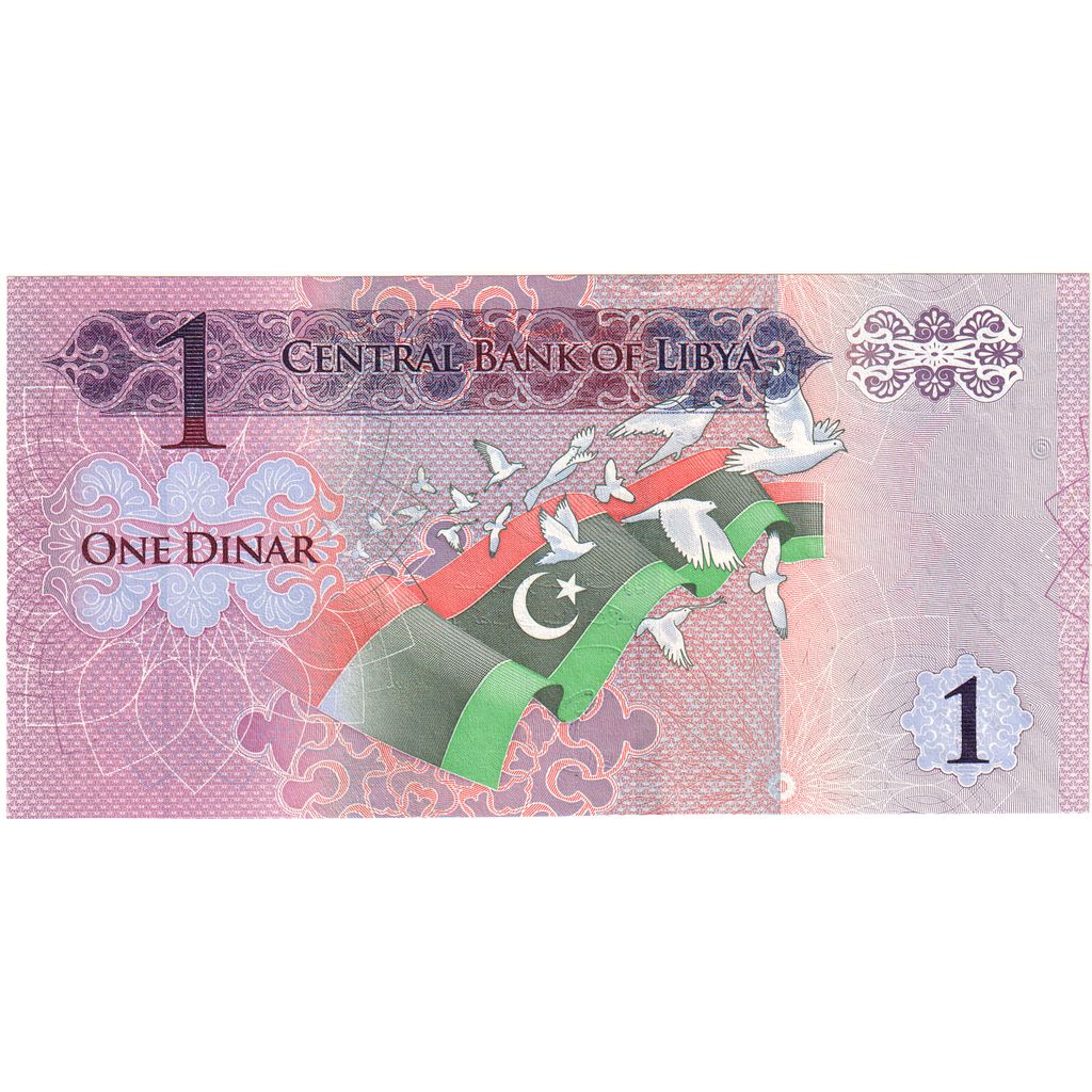 Libia, 1 Dinar, UNC(65-70)