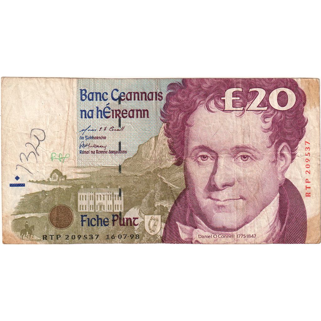 Irlanda - Repubblica, 20 Pounds, 1998-07-16, MB