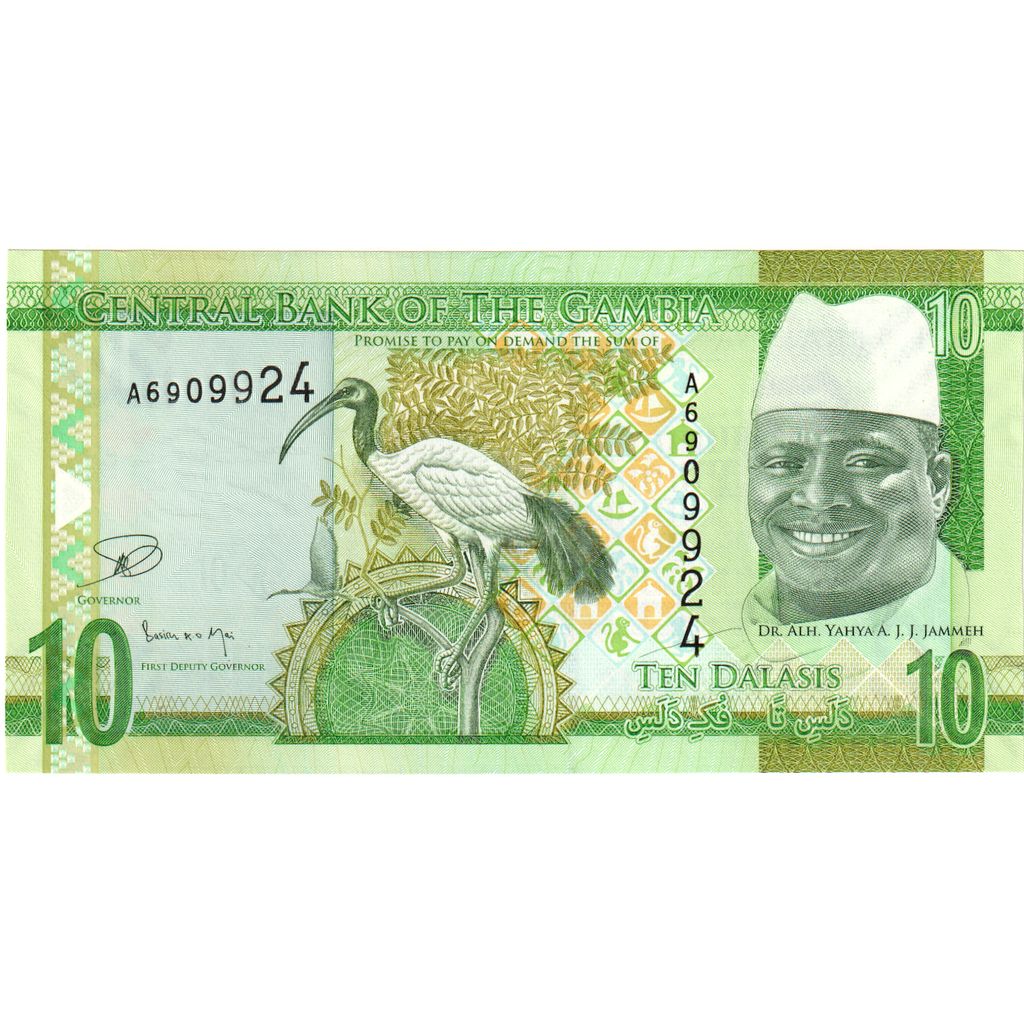 Gambia, 10 Dalasis, Undated (2015), UNZ