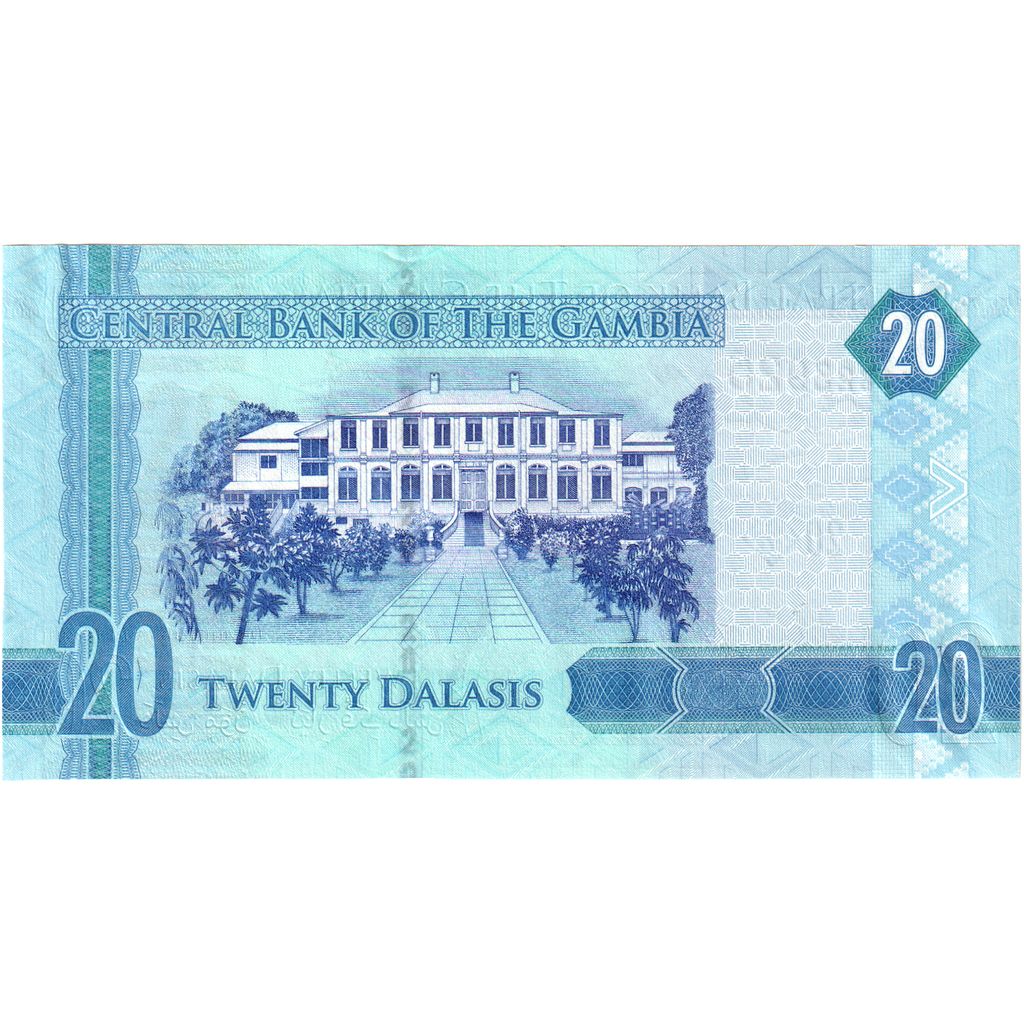 Gâmbia, 20 Dalasis, UNC(65-70)