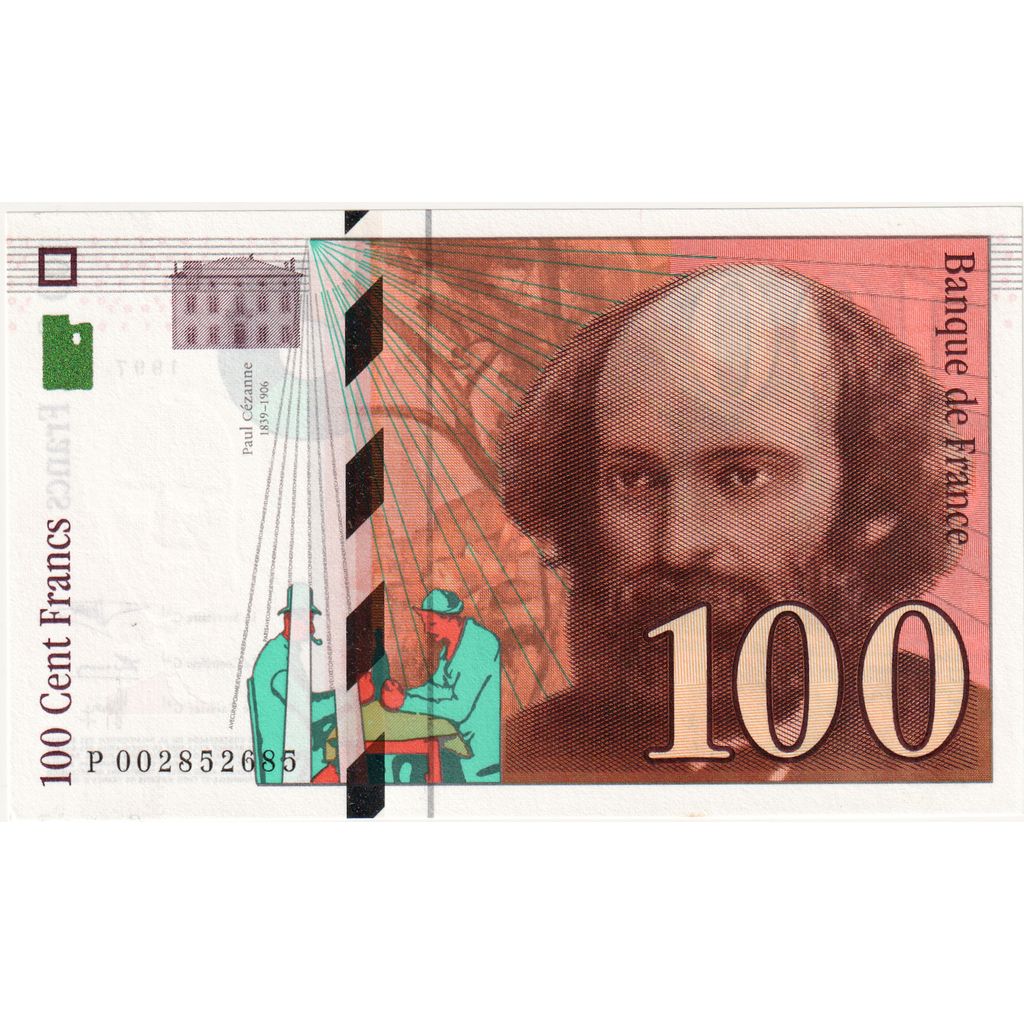 Frankrijk, 100 Francs, Cézanne, P.002, NIEUW