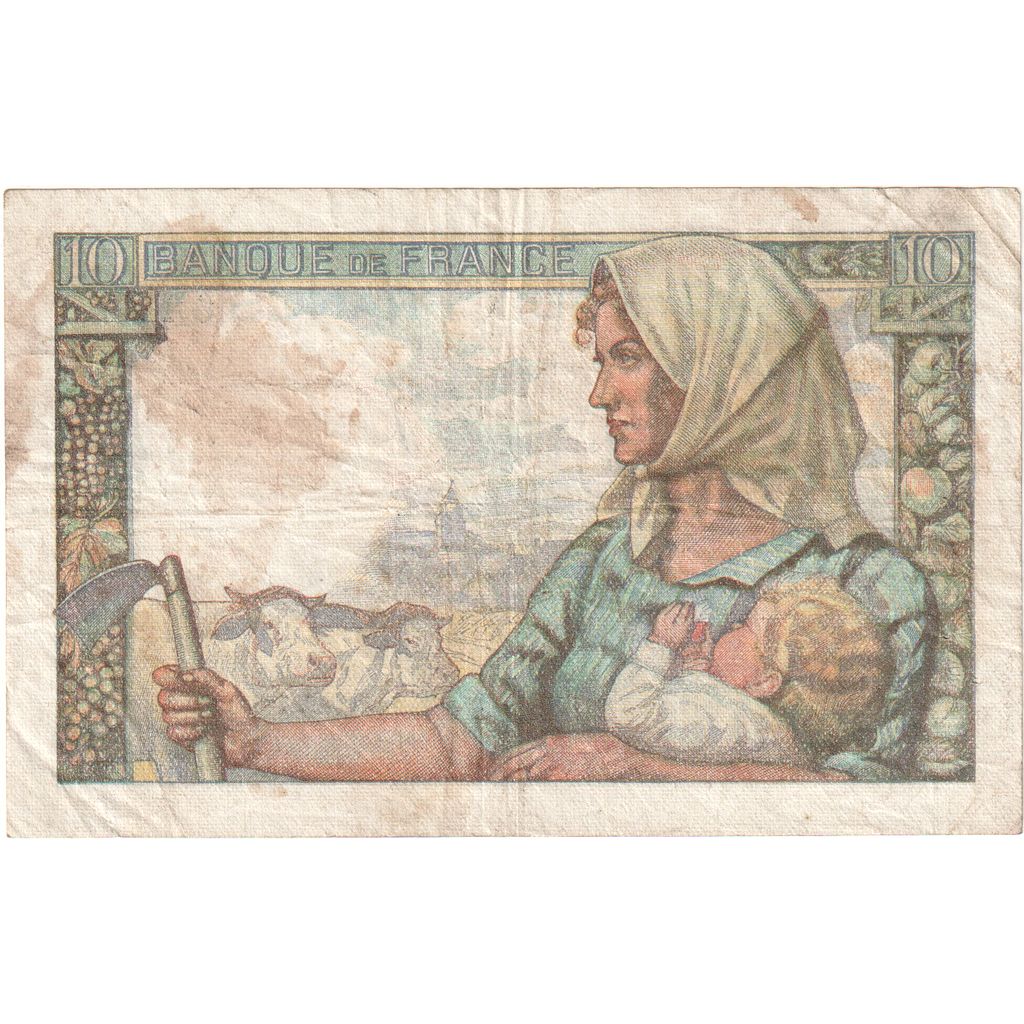 Frankreich, 10 Francs, Mineur, 1949-04-07, Z.183, S+