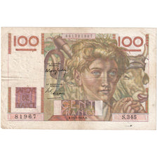 France, 100 Francs, Jeune Paysan, 1949-05-19, S.345, TB
