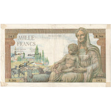 France, 1000 Francs, Déesse Déméter, 1942-06-11, R.566, VG(8-10)