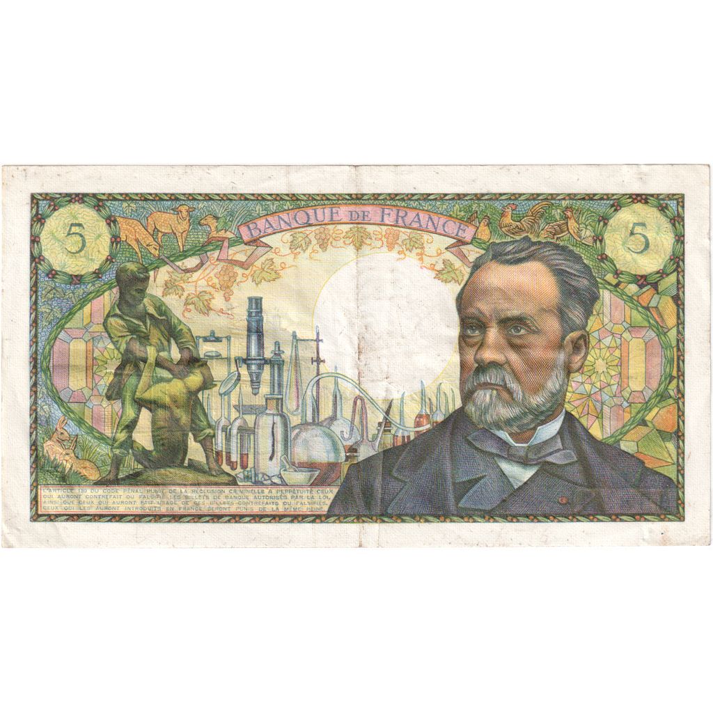 Francia, 5 Francs, Pasteur, 1966-07-07, B.18, MBC