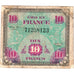 França, 10 Francs, Flag/France, SÉRIE 1944, VG(8-10)