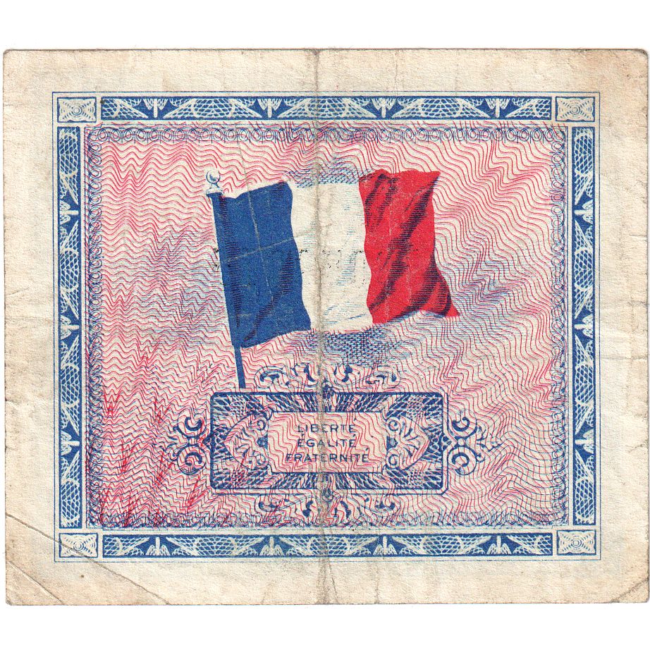 Francia, 2 Francs, Flag/France, Serie 2, MB