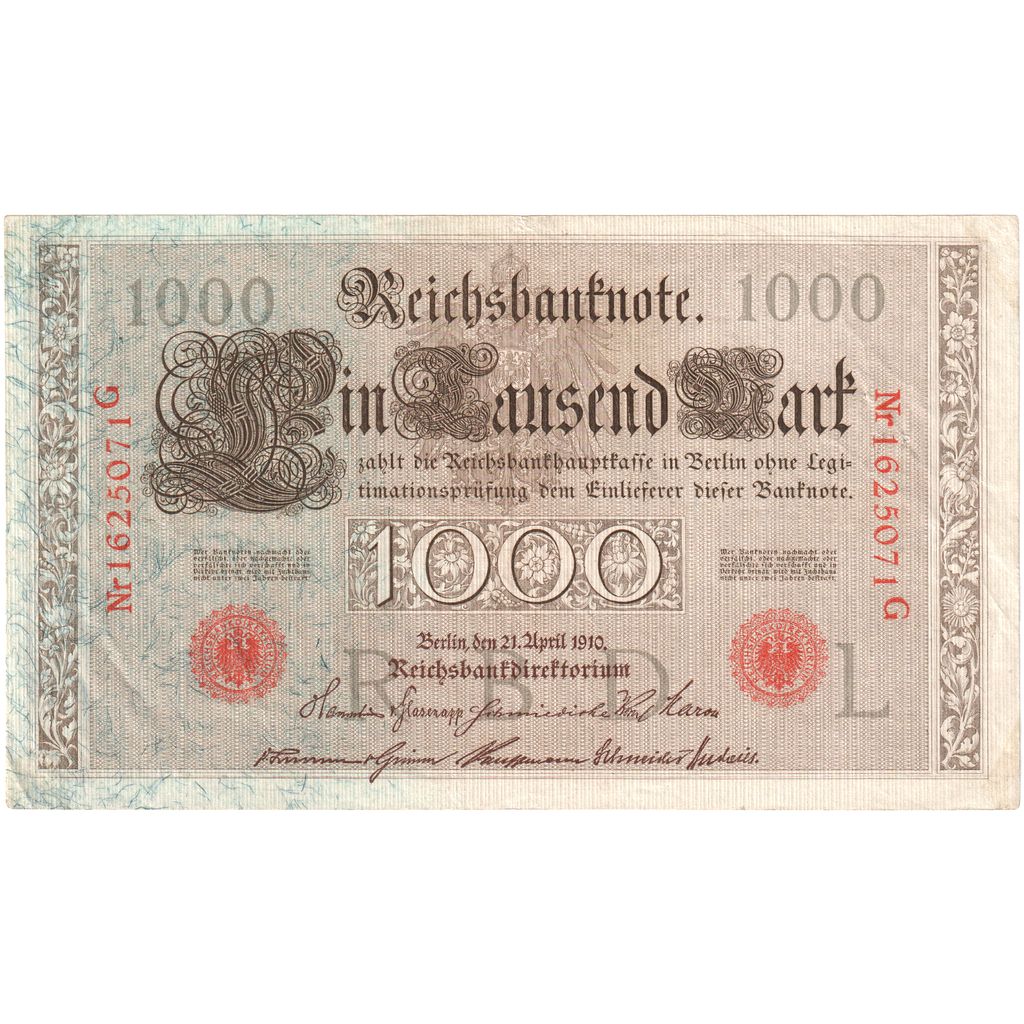 Alemania, 1000 Mark, 1910-04-21, MBC