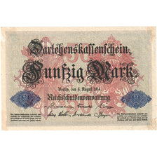 Germany, 50 Mark, 1914-08-05, AU(55-58)