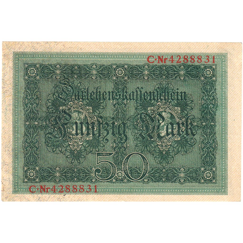 Germany, 50 Mark, 1914-08-05, AU(55-58)