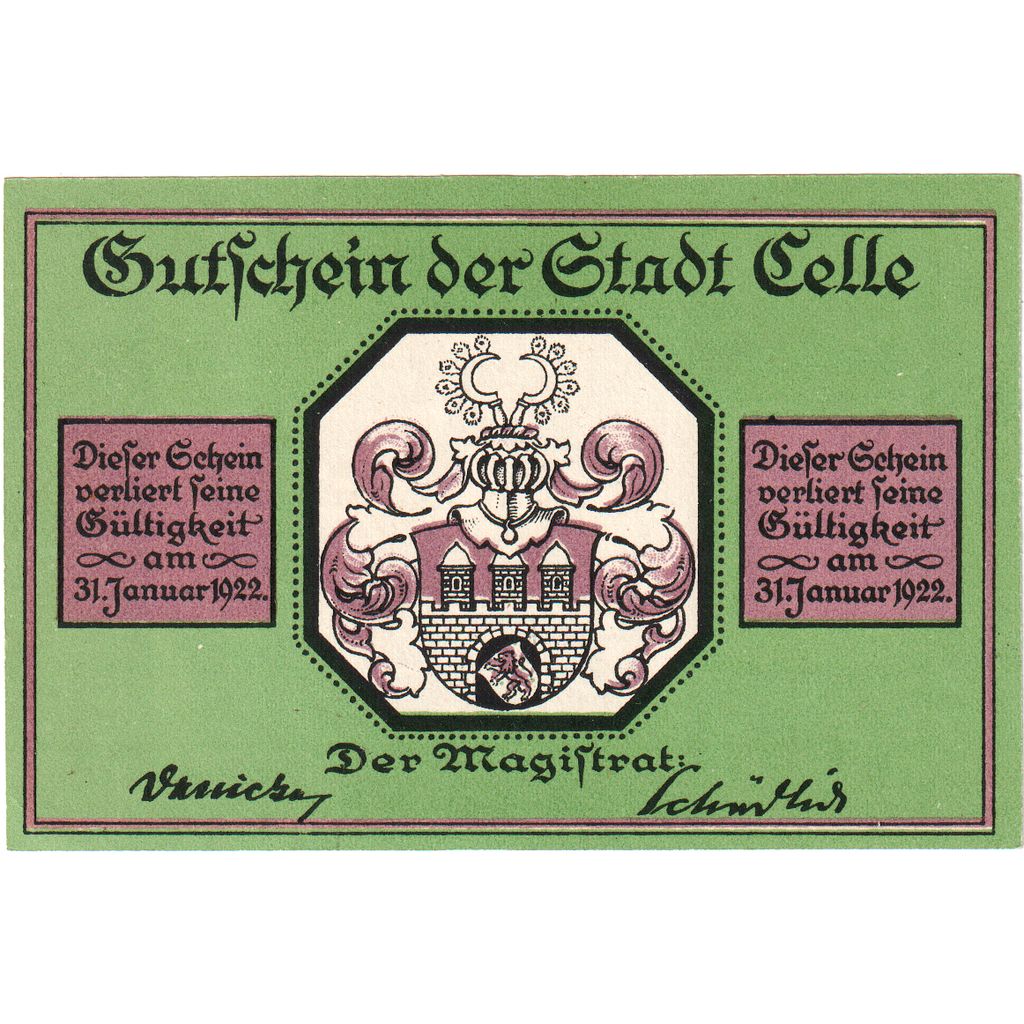 Alemania, Celle, 75 Pfennig, 1922-01-31, UNC