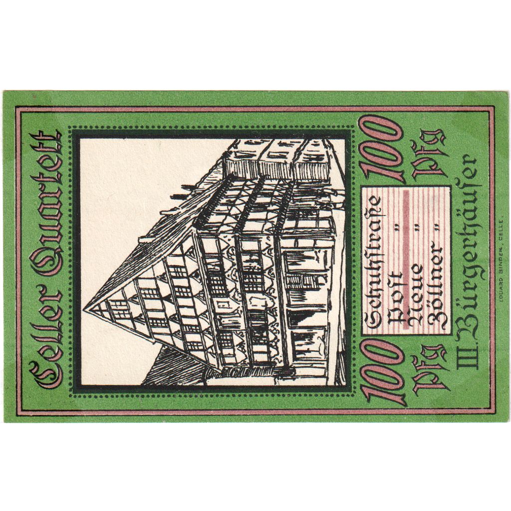 Alemania, Celle, 100 Pfennig, 1922-01-31, MBC