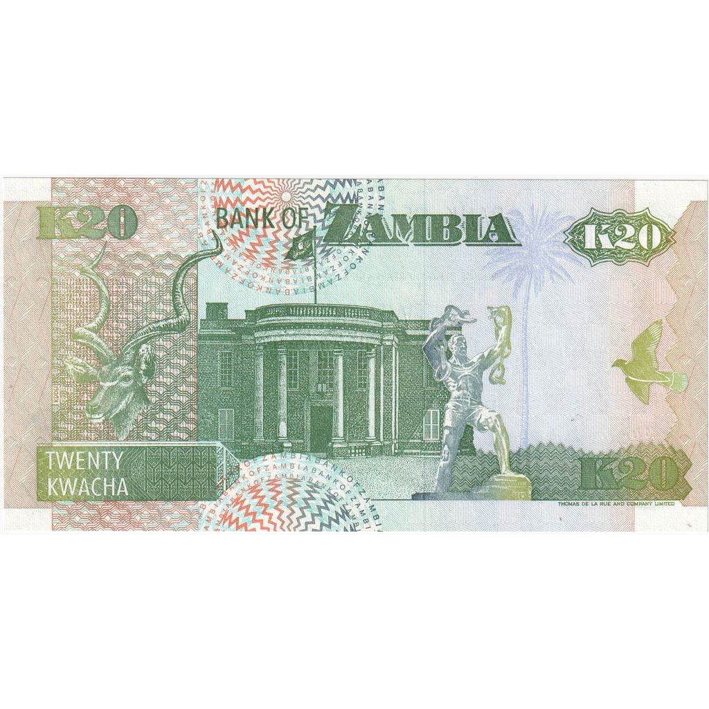 Zambia, 20 Kwacha, UNC(65-70)