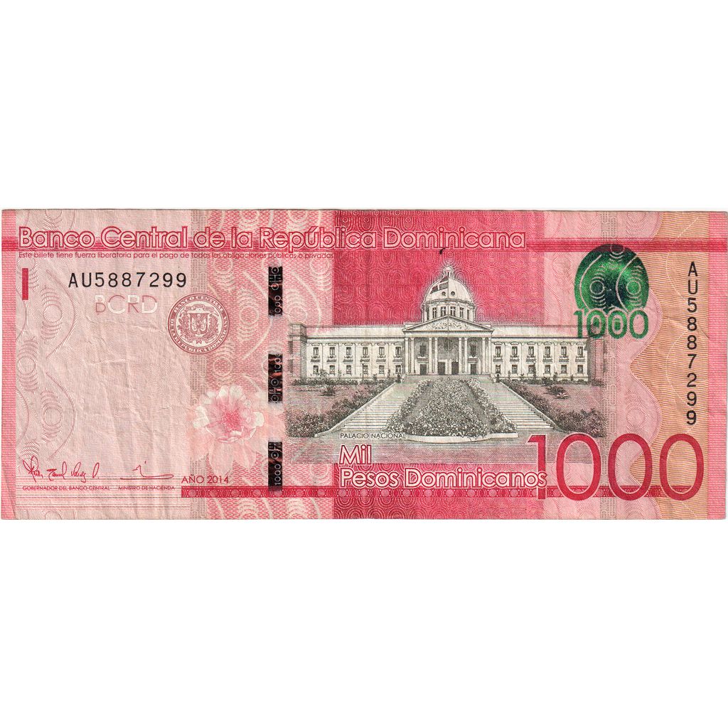 Dominican Republic, 1000 Pesos Dominicanos, EF(40-45)
