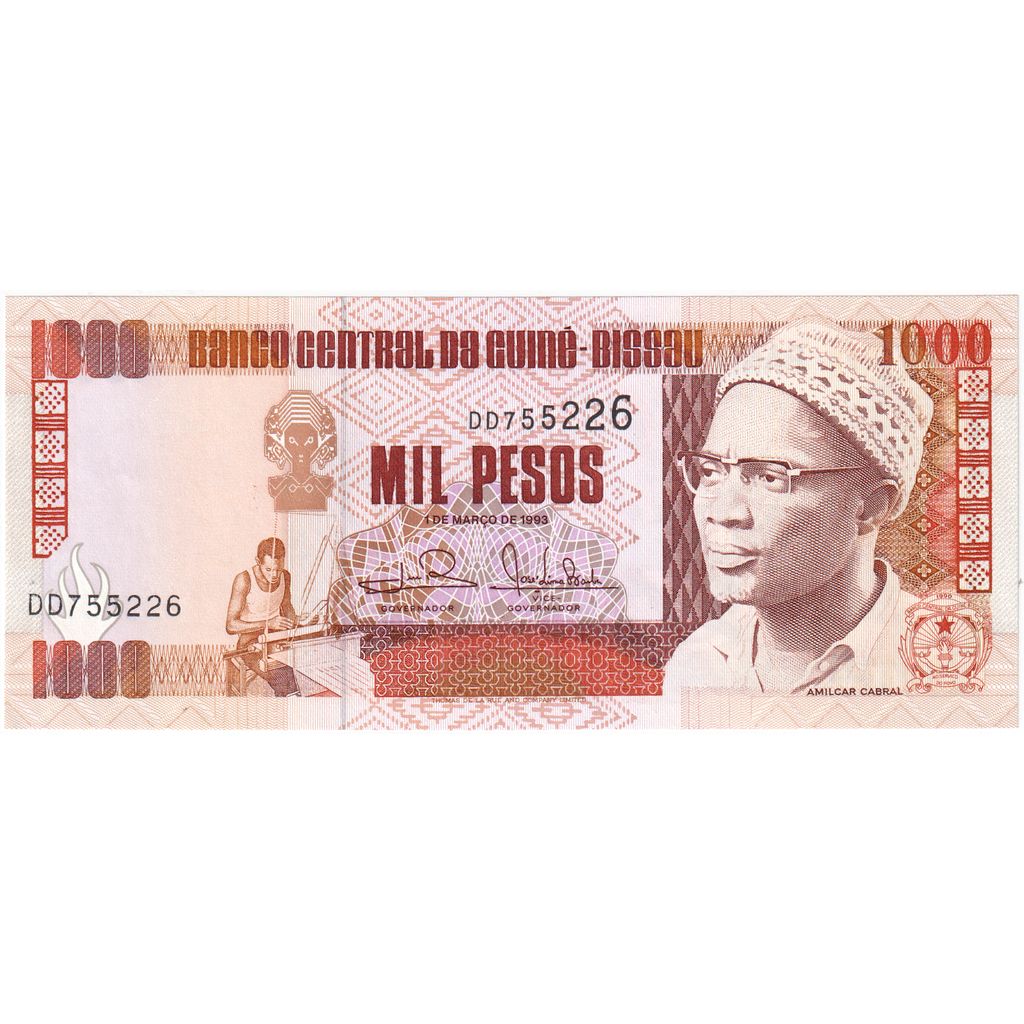 Guiné-Bissau, 1000 Pesos, 1993-03-01, UNC(65-70)