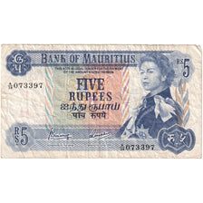 Mauritius, 5 Rupees, VF(20-25)
