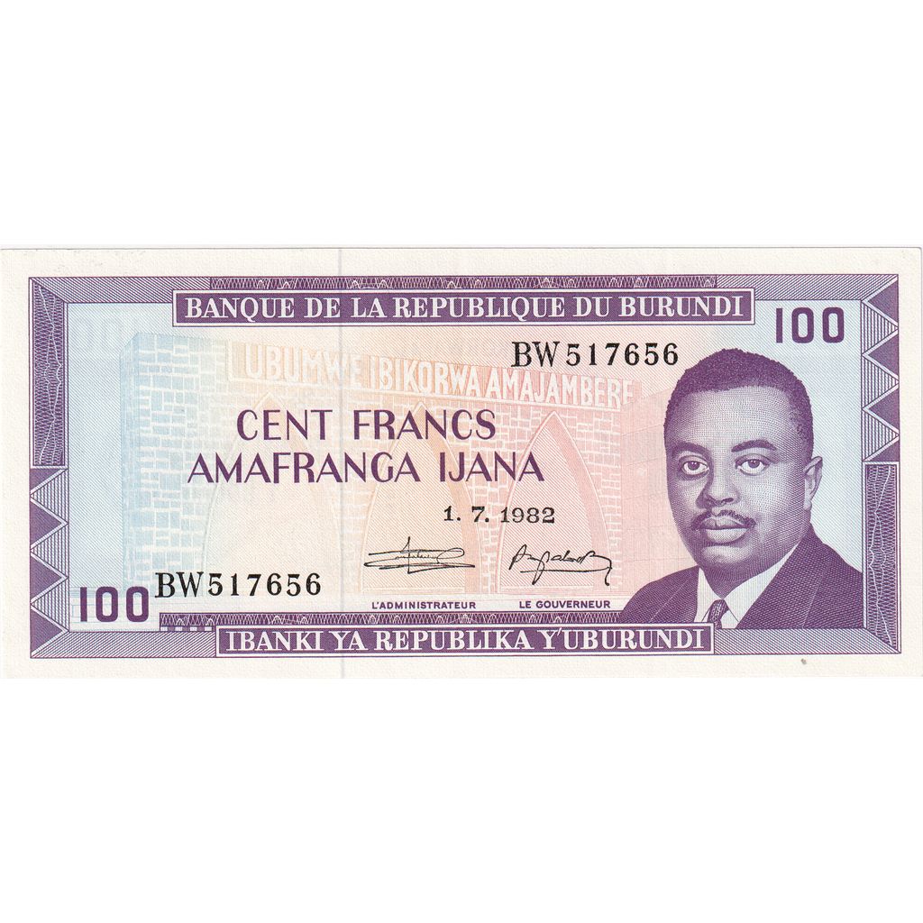 Burundi, 100 Francs, 1986-11-01, UNC