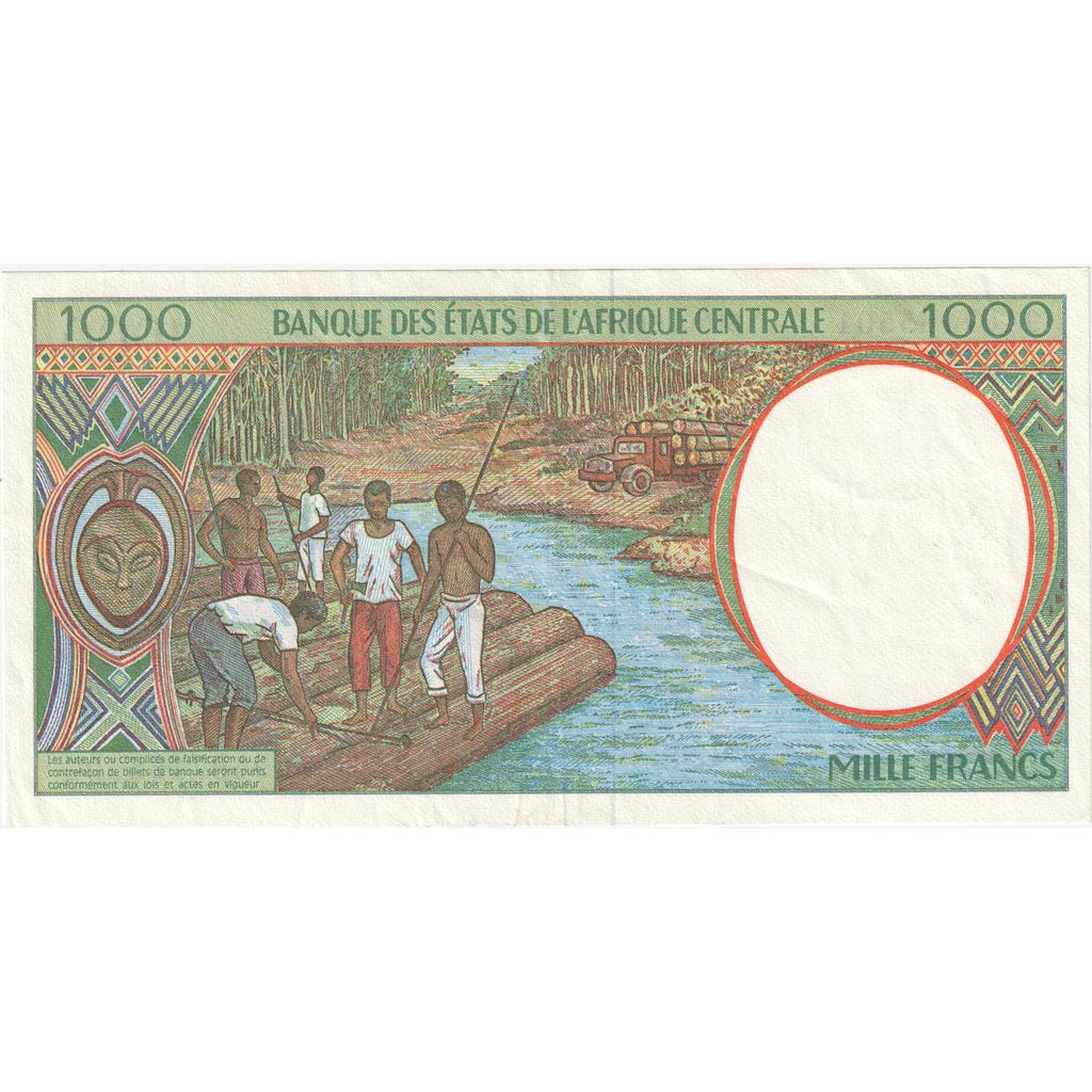 Estados del África central, 1000 Francs, EBC