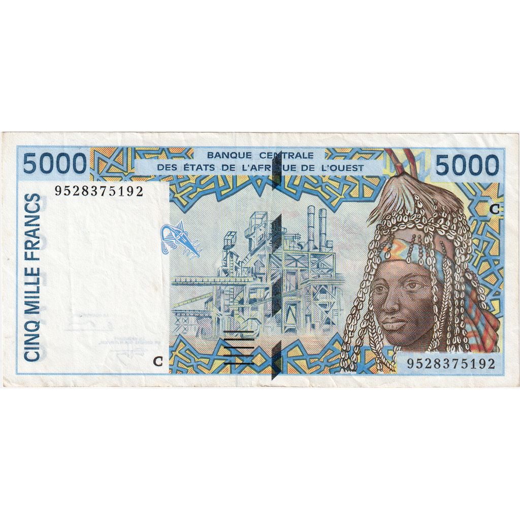 Estados del África Occidental, 5000 Francs, MBC