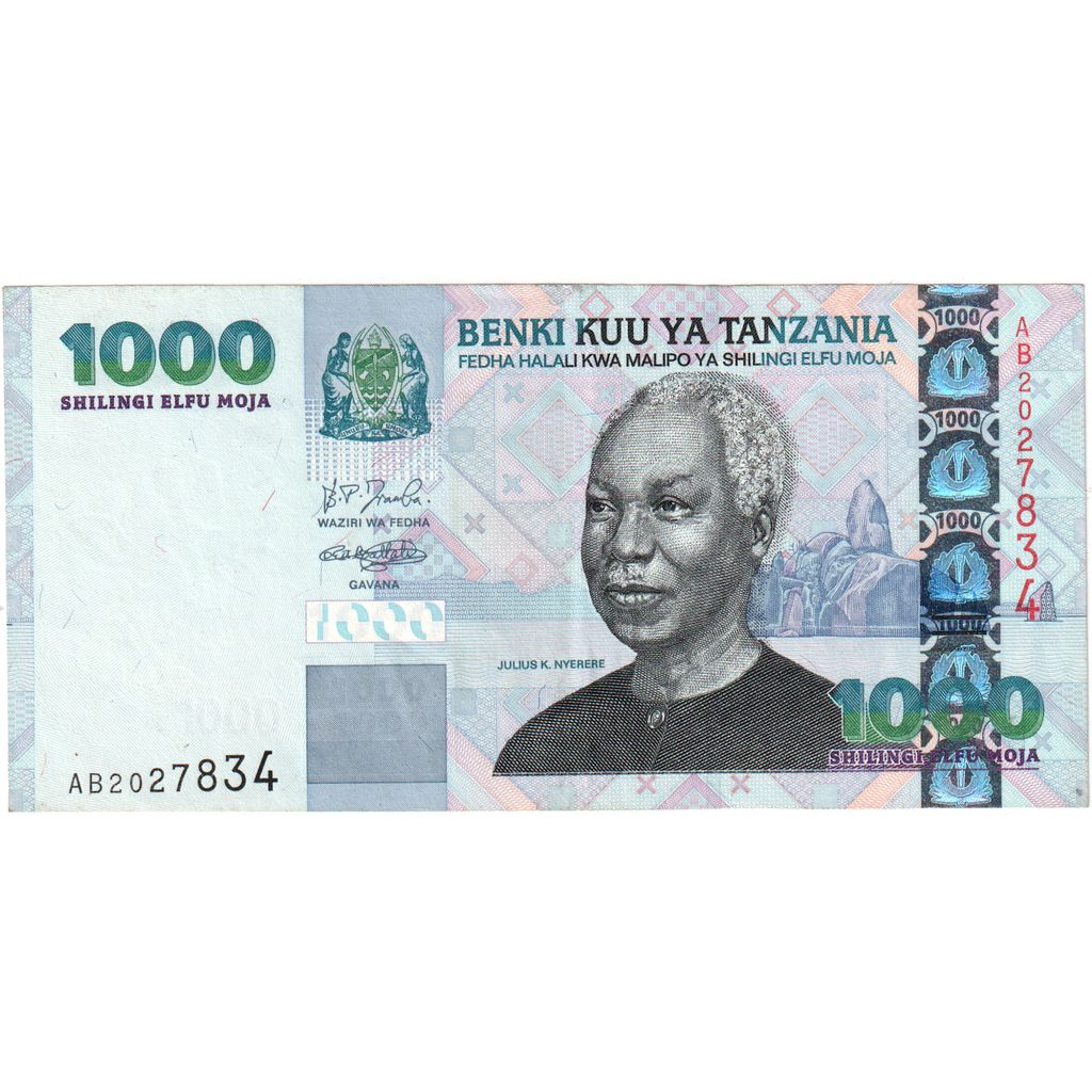 Tanzania, 1000 Shilingi, AU(55-58)