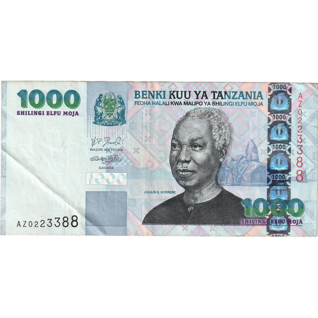 Tanzania, 1000 Shilingi, EF(40-45)