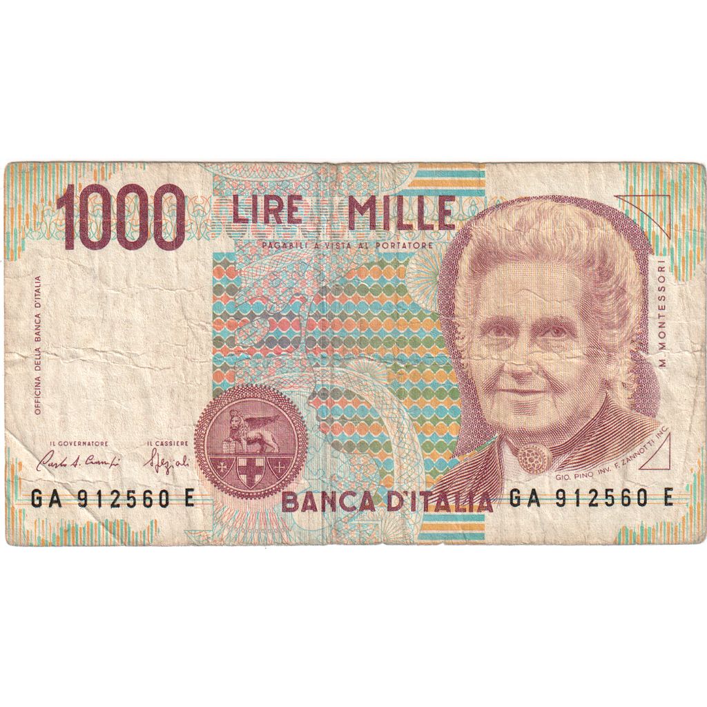 Italy, 1000 Lire, 1990-10-03, VF(20-25)