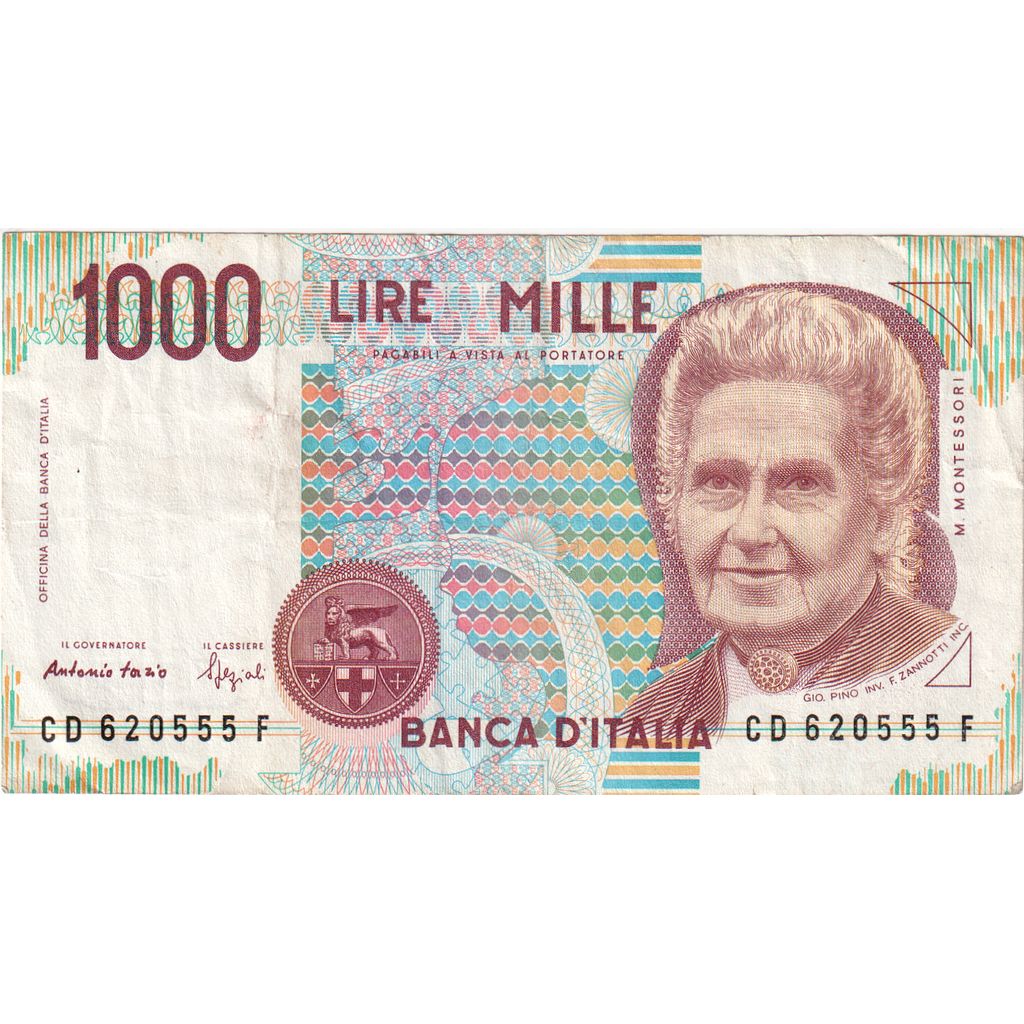 Italië, 1000 Lire, 1990-10-03, TB+