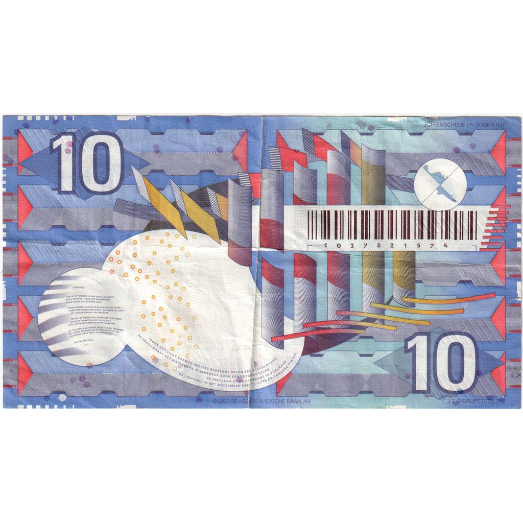 Nederland, 10 Gulden, 1997-07-01, B