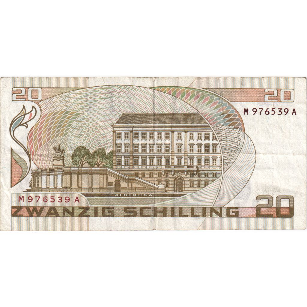Áustria, 20 Schilling, 1986-10-01, VF(30-35)