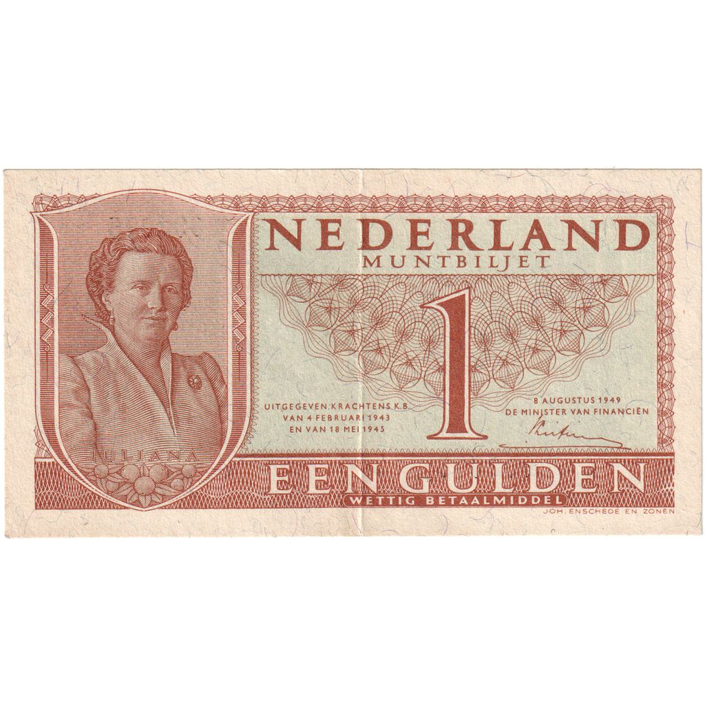 Nederland, 1 Gulden, 1949-08-08, TTB