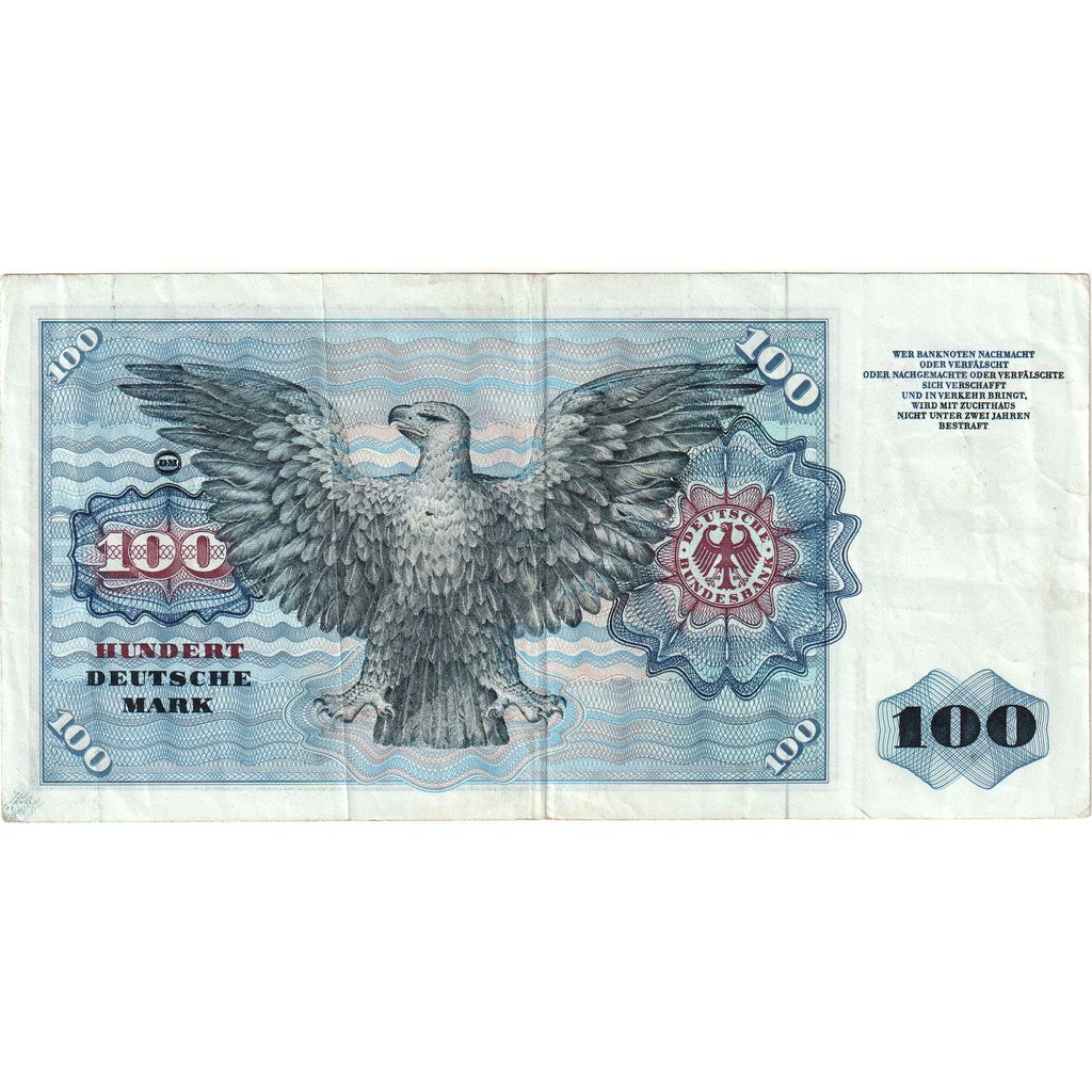République fédérale allemande, 100 Deutsche Mark, 1960-01-02, TB+