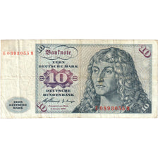 GERMANY - FEDERAL REPUBLIC, 10 Deutsche Mark, 1960-01-02, VF(20-25)