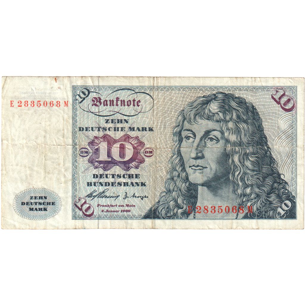 Bundesrepublik Deutschland, 10 Deutsche Mark, 1960-01-02, S