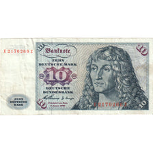 GERMANY - FEDERAL REPUBLIC, 10 Deutsche Mark, 1960-01-02, VF(20-25)