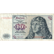GERMANY - FEDERAL REPUBLIC, 10 Deutsche Mark, 1970-01-02, VF(20-25)