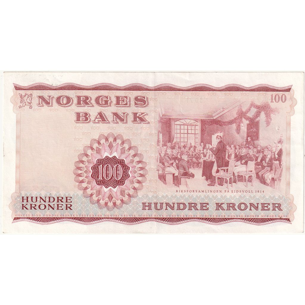 Norwegia, 100 Kroner, AU(50-53)
