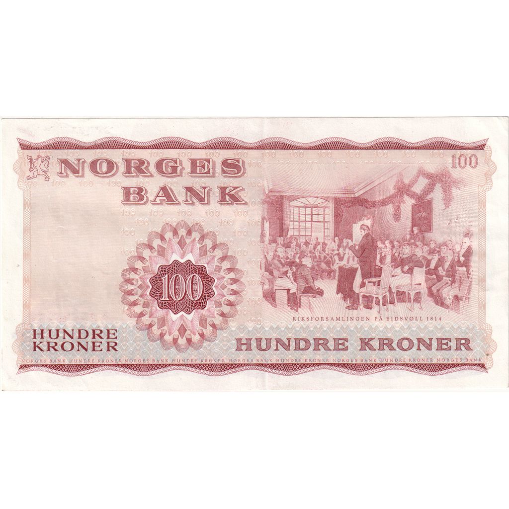 Norwegia, 100 Kroner, AU(50-53)