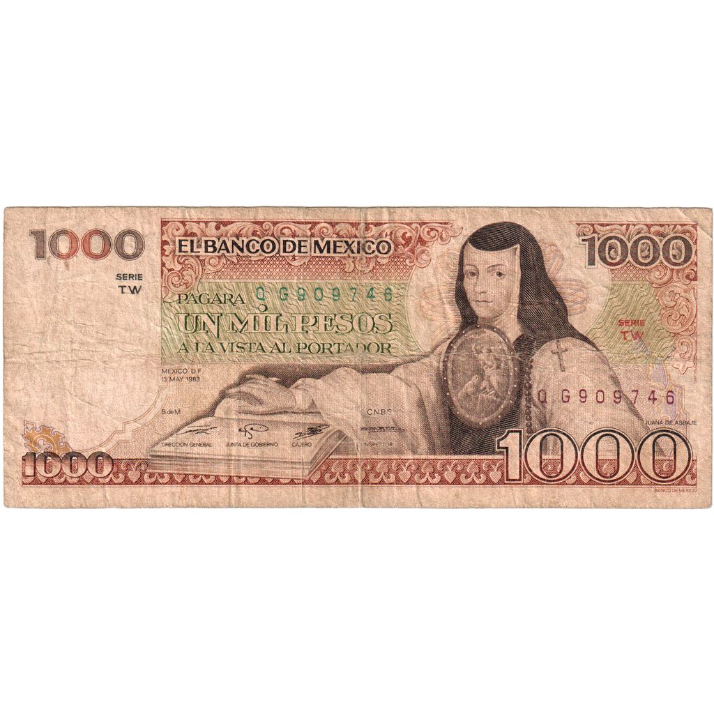 Mexico, 1000 Pesos, 1983-05-13, VF(20-25)