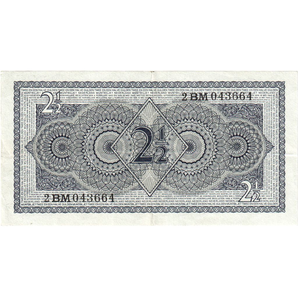 Niederlande, 2 1/2 Gulden, 1949-08-08, SS
