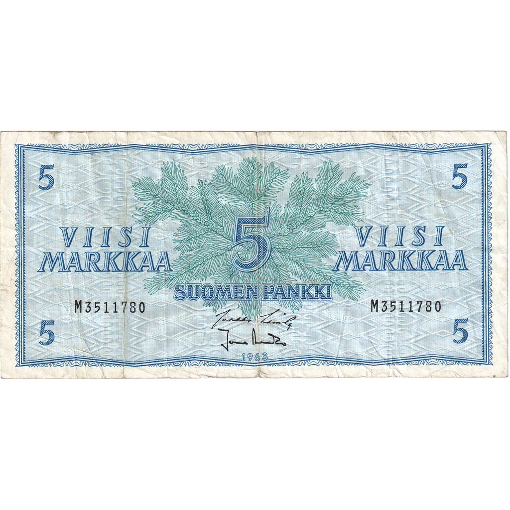 Finlandia, 5 Markkaa, RC+