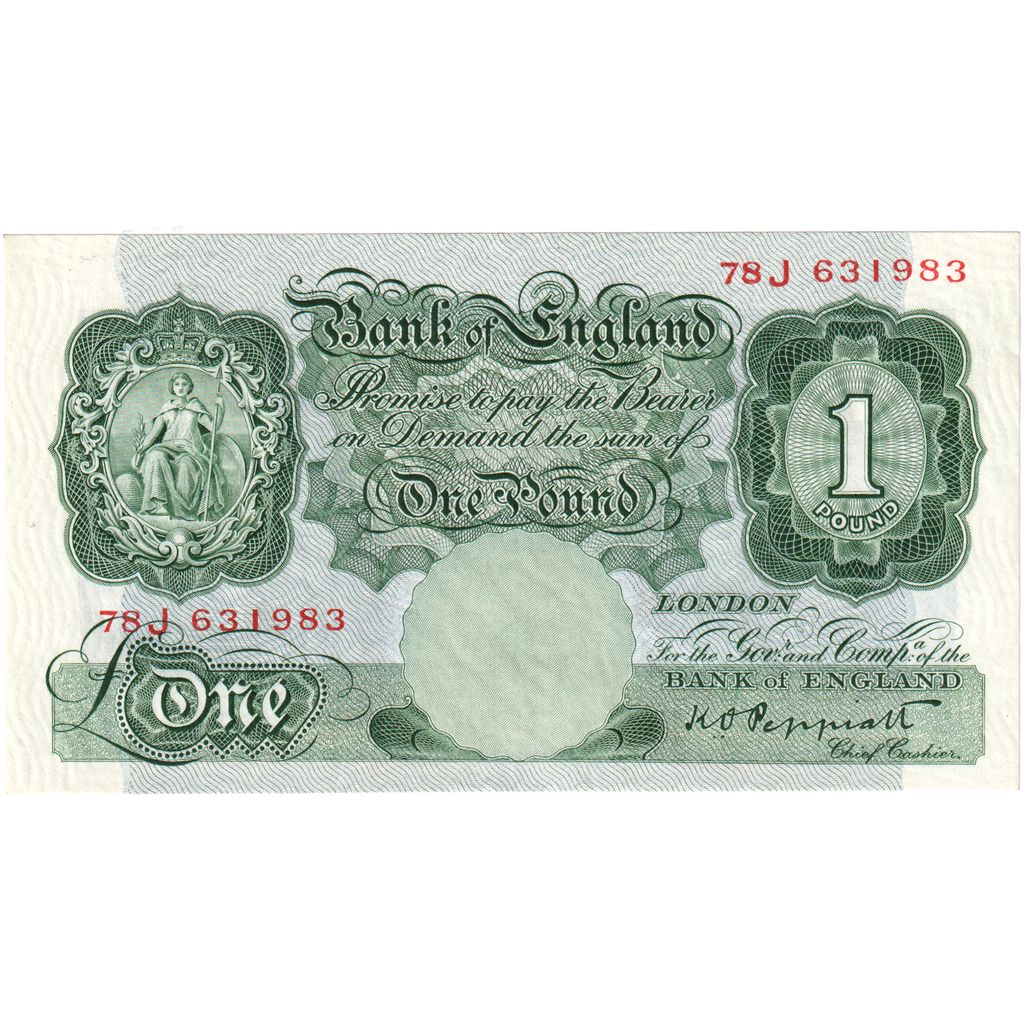 Grã-Bretanha, 1 Pound, AU(50-53)